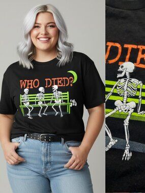 Y2K novelty Halloween tee - Optima brand